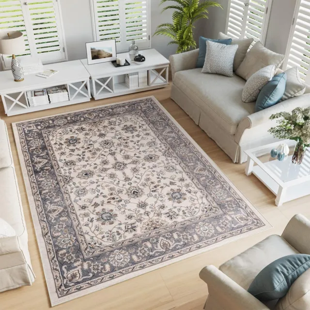 Tapiso Colorado Vloerkleed Beige Woonkamer Oriental Tapijt Maat- 300x400 Creme2