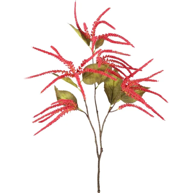 Viv! Home Luxuries Cohosh Gras - zijden bloem - Fuchsia - decoratietak - 95cm Roze