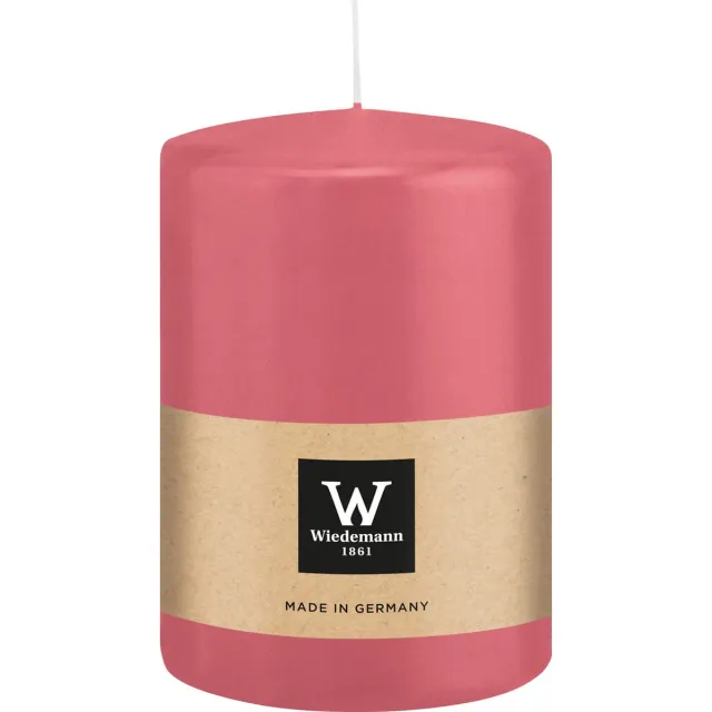 Wiedemann Cilinderkaars/stompkaars groot - roze - 15 x 10 cm - 113 branduren - zuilkaarsen