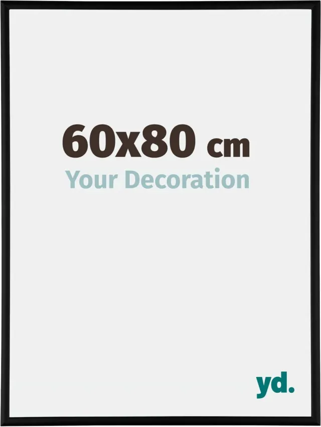 yd. Your Decoration - Fotolijst 60x80 cm - Aluminium - Zwart Mat - Kent