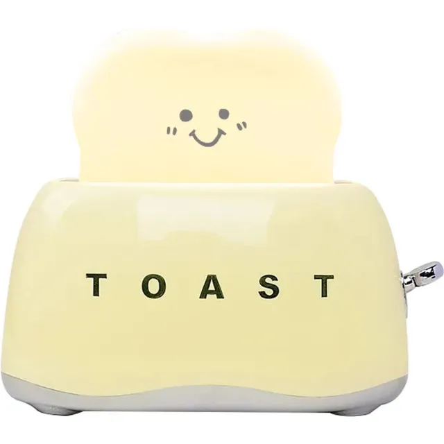 3Babies Nachtlampje – Toastlamp – Dimbaar LED-lamp – Broodrooster Nachtlampje – Oplaadbaar En Timer Instelling – Bedlamp – Nachtlampjes – Lichtgeel