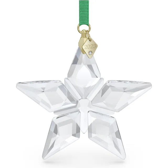 Swarovski Kerstster 2023 ornament Little Star 5636253 | Swarovski beeldjes decoratieobject | Annual Edition, wit, sfeervolle kerstversiering