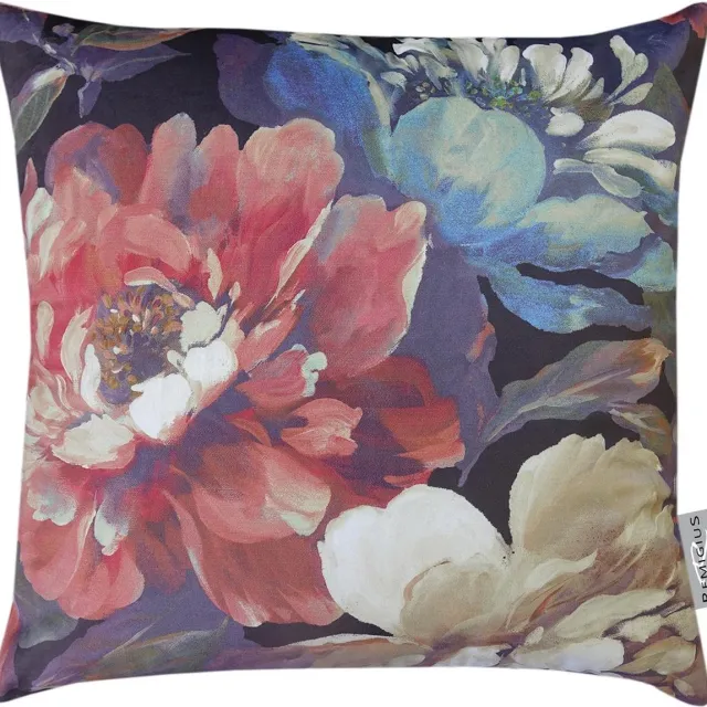 Remigius Sierkussen - Velours Secret Oasis - Multicolor - 50 Cm X 50 Cm koraalrood - multi color