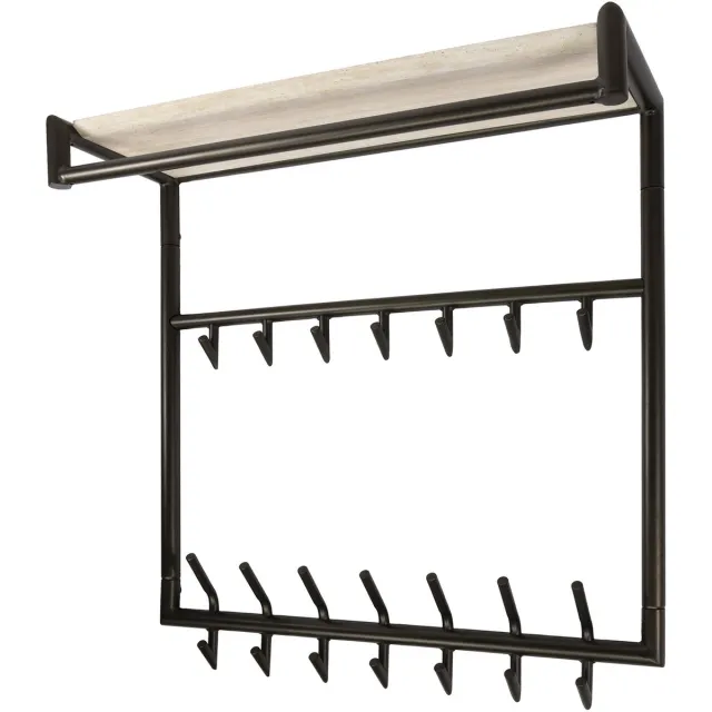 Giga Living Kapstok Terra - Travertin - 85x27x85cm
