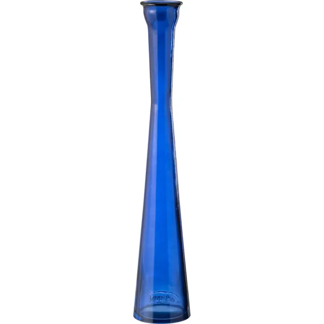 J-Line vaas Tube - glas - blauw - 51 cm hoog