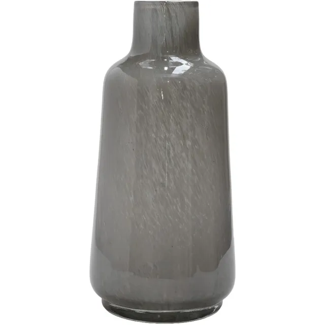 Vase The World Flesvaas Jana Elite | Grijs | Mondgeblazen glas | Dik glas | Ø18 x H35 cm
