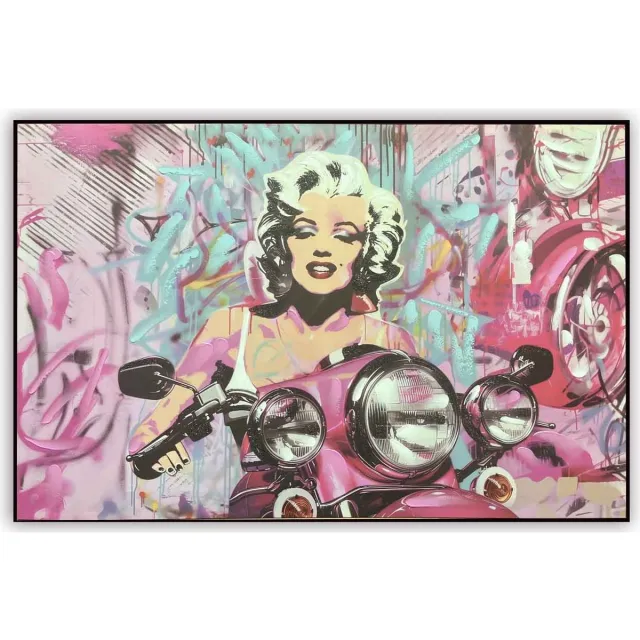 Damn Schilderij popart Marilyn Monroe 80x120cm multi