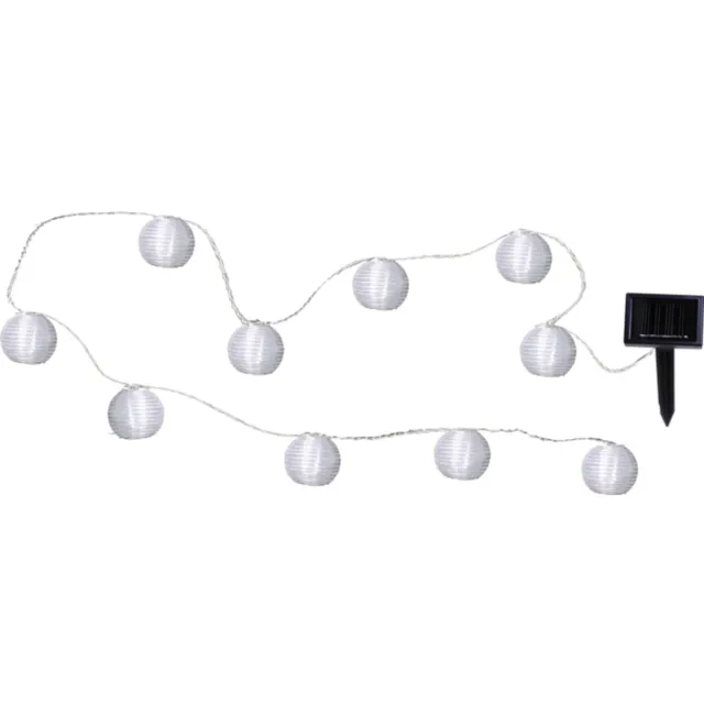 RTM Lighting Solar Feestverlichting ‘’Lampion Wit Festival’’ – 2,7 meter