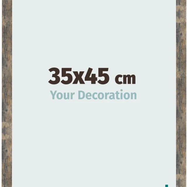 yd. Your Decoration - Fotolijst 35x45 cm - MDF - Blauw Goud Gemeleerd - Bologna