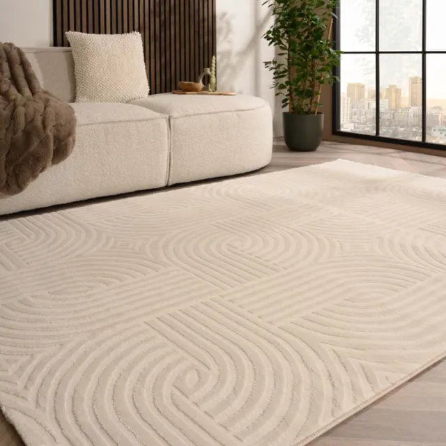 TrueWeave Scandinavisch vloerkleed - Serene Vidda crème 120x170