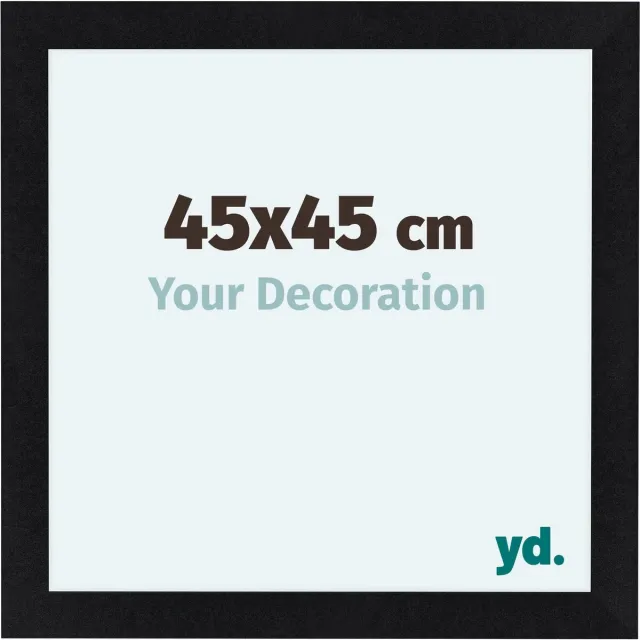 yd. Your Decoration - Fotolijst 45x45 cm - MDF - Zwart Mat - Como
