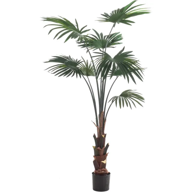 Emerald Kunstplant Livistona Palm 150cm - Kunstplant voor binnen Groen