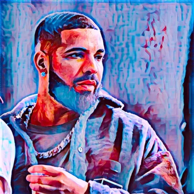 Passion For Art Drake 2 - Poster - 40 x 60 cm Blauw