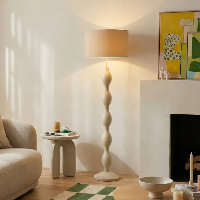 NOUS Living vloerlamp Kiko (Ø45x150 cm) Beige