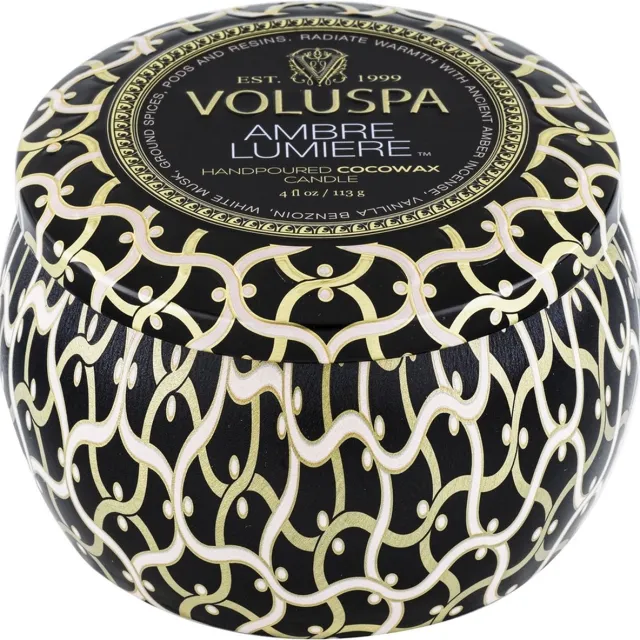 Voluspa Geurkaars Maison Noir Ambre Lumiere Mini Tin Candle 113gr Multi
