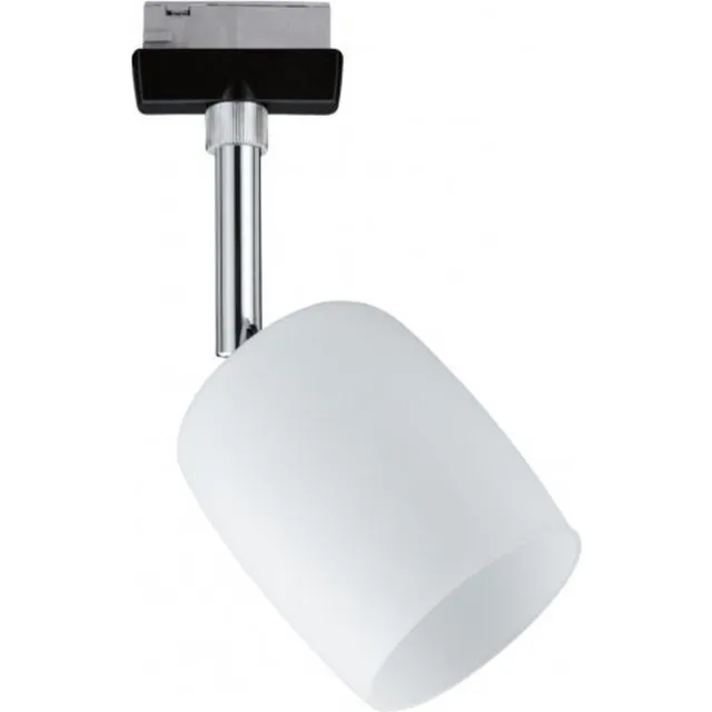 Paulmann 96966 URail Blossom railspot, enkele spot, G9 max. 10W, dimbaar, 230V, matzwart, satijnen afwerking, railsysteem - lamp vrij te kiezen Zwart;Gesatineerd staal