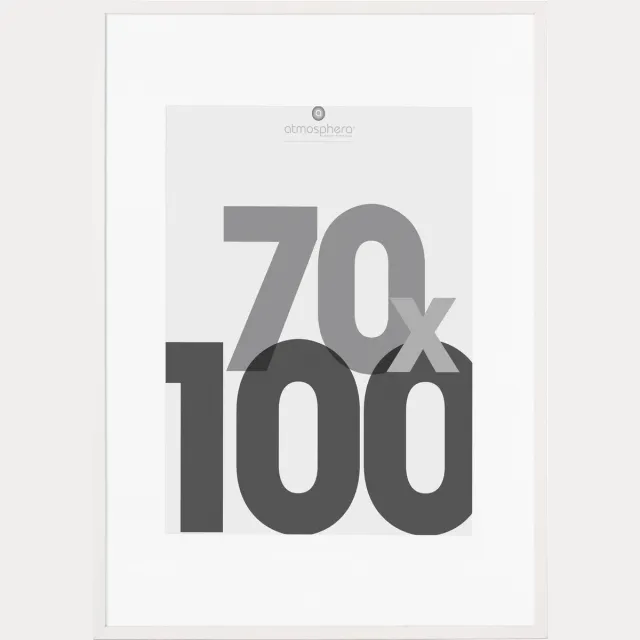 Atmosphera Créateur d'intérieur® FOTOKADER 70 X 100 CM - MDF - WIT