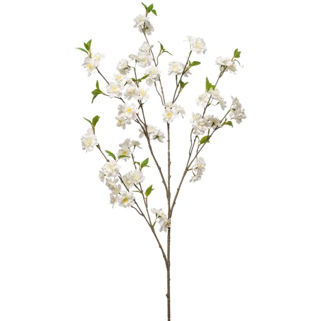 Emerald Kunstbloem Kersenbloesem tros 120cm wit - Kunstplant voor binnen