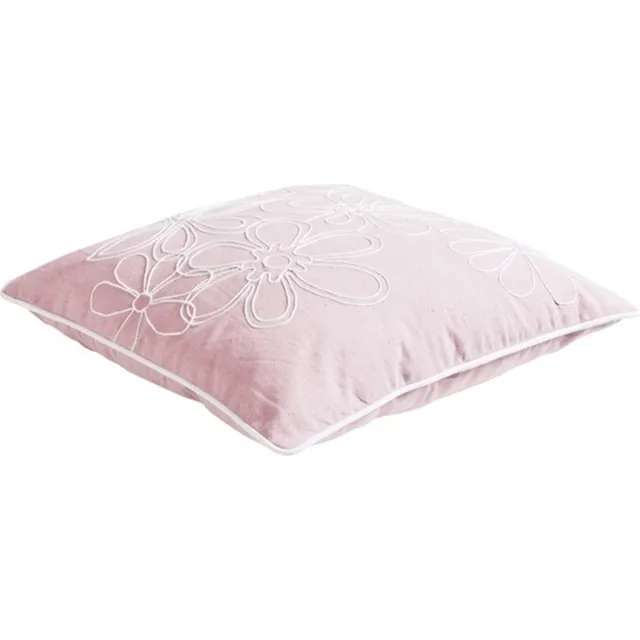 Linen & More Melissa Oud Roze Gevuld Kussen | 45 X 45 | Sierkussen Voor Woonkamer Of Slaapkamer