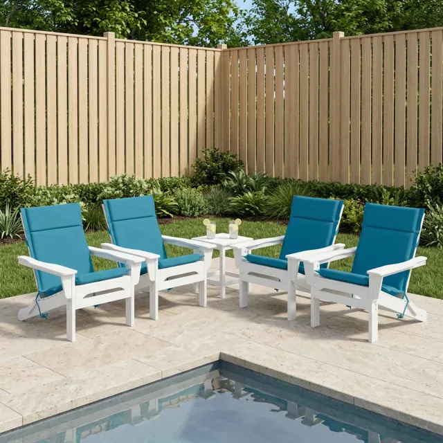 vidaXL Kussen voor lage rugstoelen GEMERT 6 st 100% Polyester Blauw