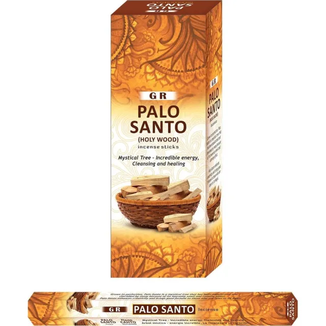 Yogi & Yogini naturals Wierook Palo Santo hexagram pak - 6 stuks á 20 gram per doosje Meerkleurig