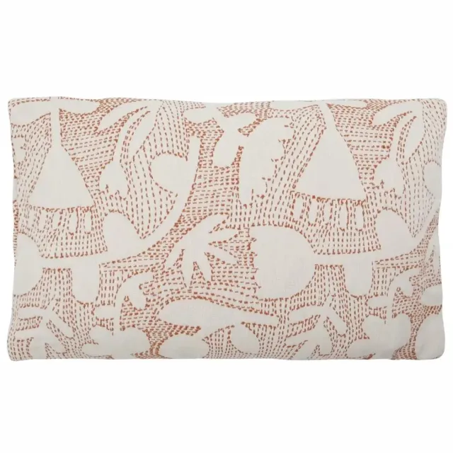 House Doctor Kussenhoes Sari gebroken wit en bruin – 50 × 30 cm [gid://shopify/Metaobject/296204665167,gid://shopify/Metaobject/307221758287]
