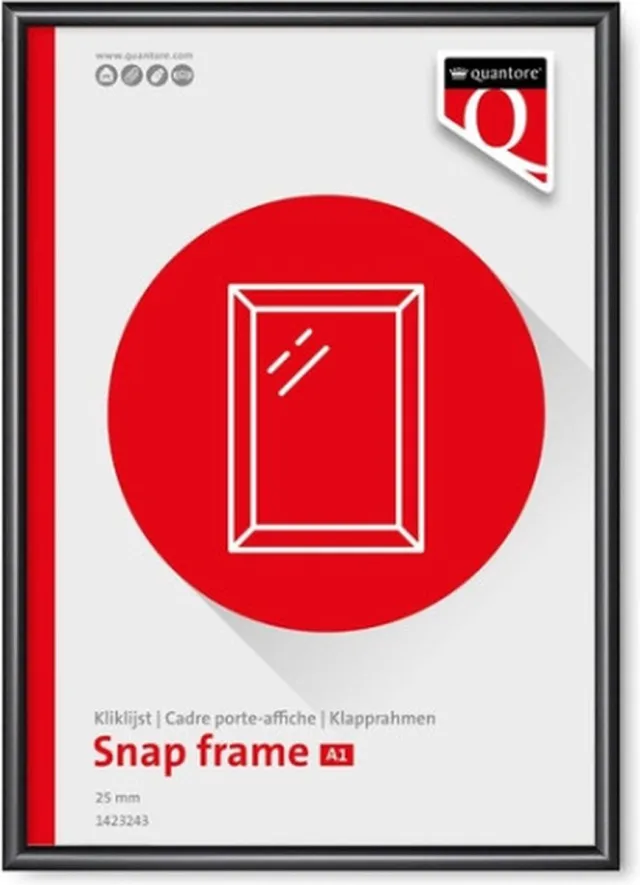 Quantore Kliklijst quantore premium a1 25mm zwart