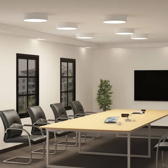 ARCCHIO LED plafondlamp - 1licht - Metaal, acryl - H: 10 cm - wit - Inclusief lichtbron