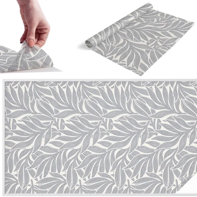 TULUP Raamfolie Anti inkijk - Bladdruppels Melkglas Folie - 200x116 cm - Grijs Anti inkijk Raamfolie Glas in Lood - Zonwerende Raamfolie - Voor de woonkamer, slaapkamer en kantoor - Privacy Folie Raam Glas in Lood Grijs - Bladdruppels