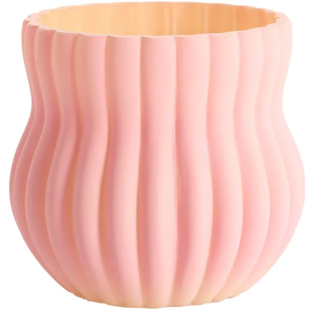 Light & Living Vaas Velturno (15x13,5 cm) mat roze+geel
