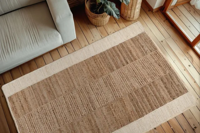 Meghan Lalee Vloerkleed Cottage ivoor – 120 x 170 cm – 100% jute, handgeknoopt