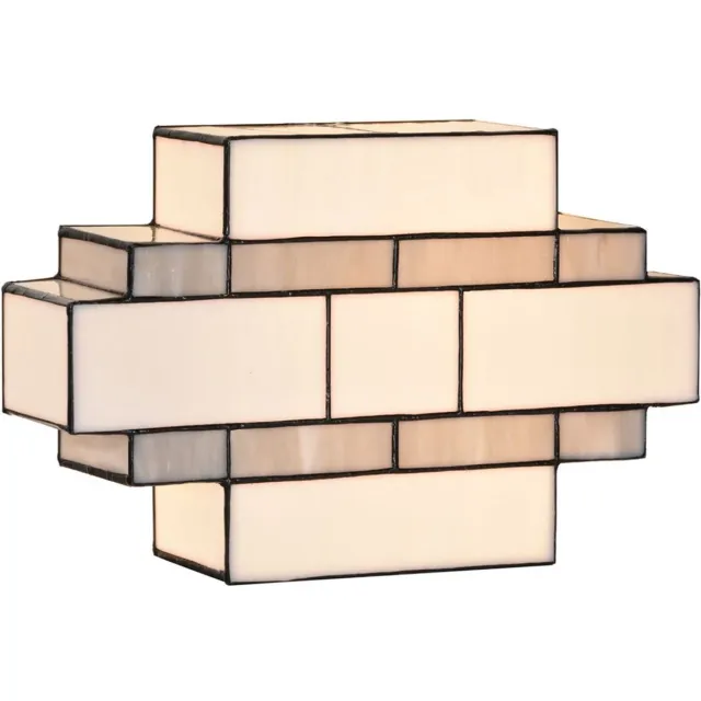 Coloured by Art Tiffany Plafonnière / Wandlamp New York Kubism - Art Deco Trade Zwart
