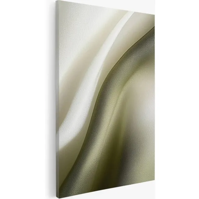 Saammp Canvas Schilderij - Zacht groen - Abstract - 20x30 - Foto op canvas - Wanddecoratie - Muurdecoratie Woonkamer - Slaapkamer decoratie - Canvas Print Multicolor