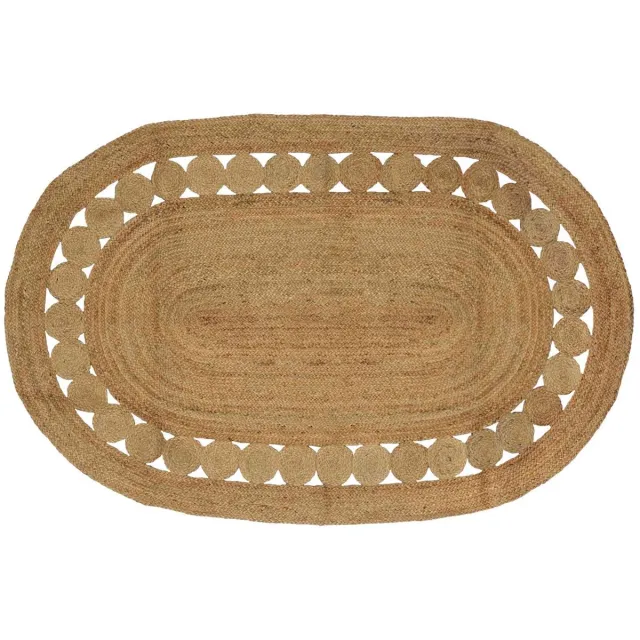 vidaXL Gebied - Tapijt - Naturel - 205 - x - 305 - cm - Jute