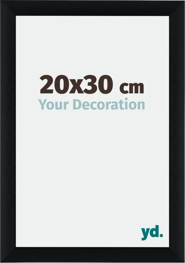 yd. Your Decoration - Fotolijst 20x30 cm - Aluminium - Zwart Geborsteld - Tucson
