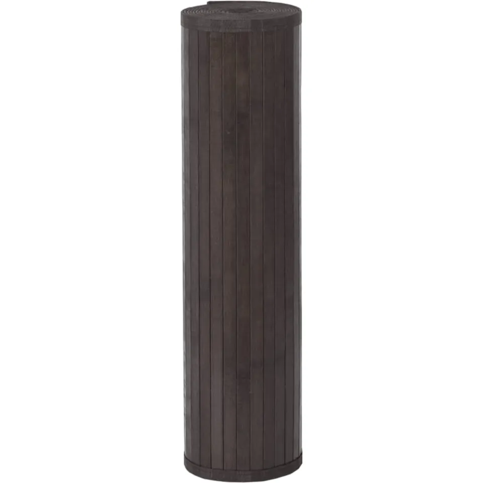 vidaXL Vloerkleed rechthoekig 80x200 cm bamboe donkerbruin