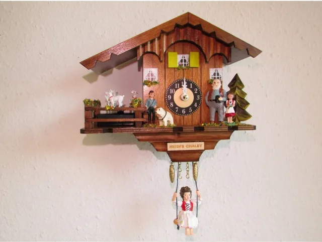 Engstler 02243 SQT - Wandklok met schommel - Quartz meerkleurig