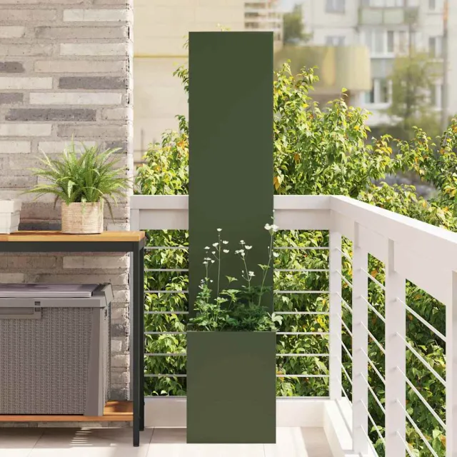 vidaXL Tuin Privacy Screen Fretwerk Olijfgroen 32 x 32 x 150 cm