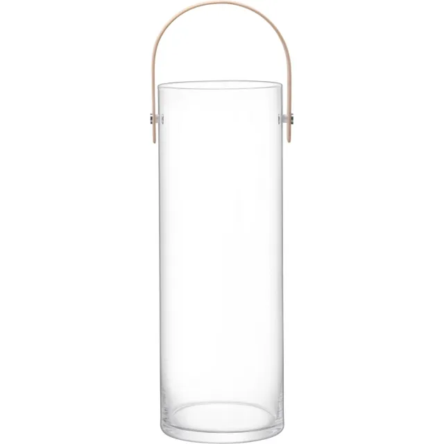 Lsa L.S.A. Circle Vaas - Incl. Handvat - Glas - Ø 16,5 x 54 cm - Transparant
