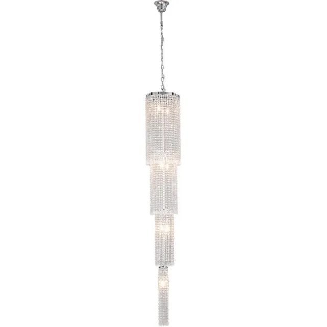 Lumilamp Kroonluchter Ø 30x185/245 cm Zilverkleurig IJzer