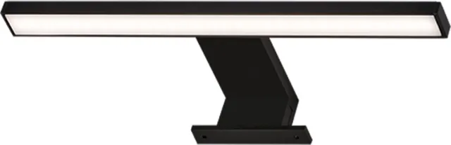 Briloner Dun - LED Spiegellamp - spiegelverlichting badkamer - neutral wit licht 4.000K - 5W - 500Lm - zwart - 30cm zwart (30cm)