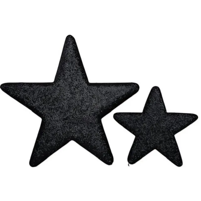 corios Ster zwart glitter - 25 cm