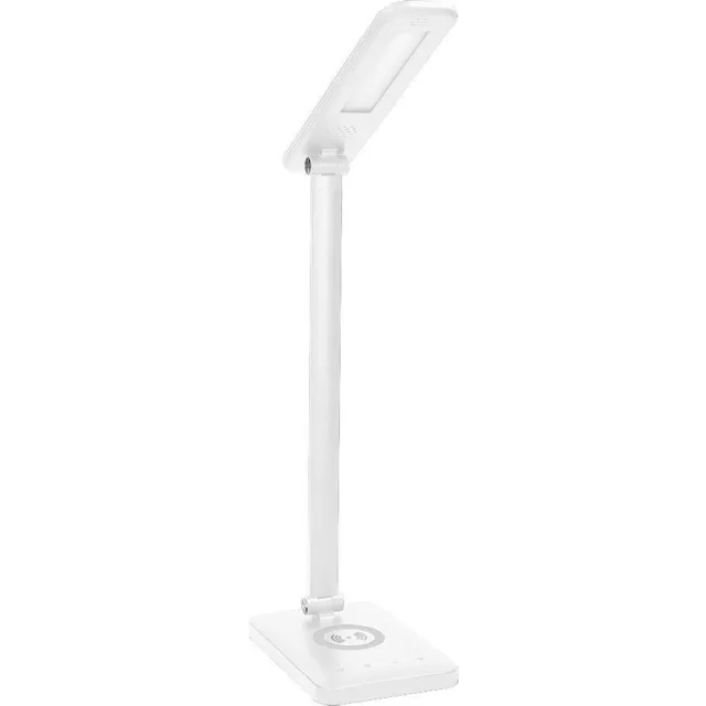 ORNO WIRLE LED multifunctionele bureaulamp in het wit - Noodpakket - Draadloze Qi lader - USB lader - Dimbaar - 3 instelbare kleuren - Touch-bediening