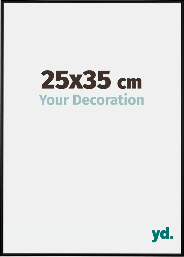 yd. Your Decoration - Fotolijst 25x35 cm - Aluminium - Zwart Mat - Kent