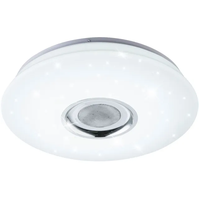 Globo Lighting RGB LED plafondlamp hal Bluetooth MP3 speaker CCT ster licht DIMMBAR Wit