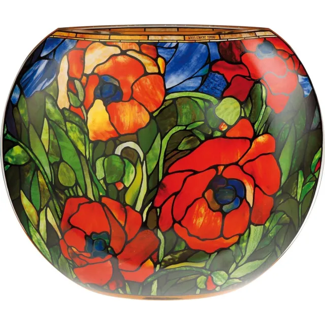 Goebel Louis Comfort Tiffany | Vaas Oosterse papaver 35 | Artis Orbis - glas - 35cm