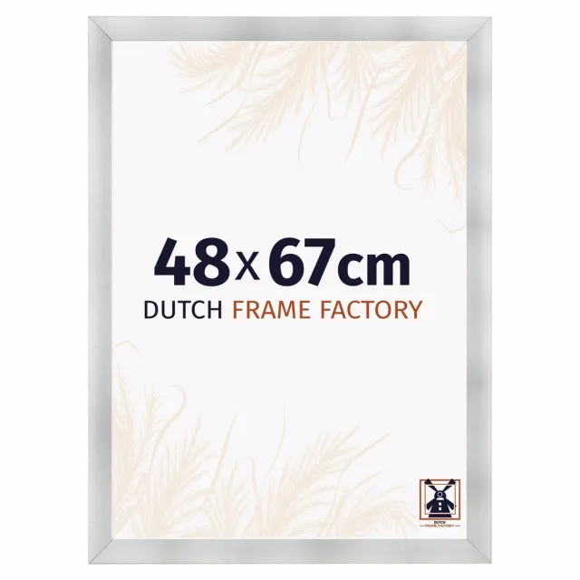 Dutch Frame Factory Fotolijst 48x67 cm - MDF - Aluminium Geborsteld - Praag