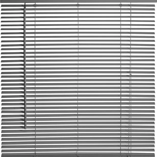 Timlux Houten Jaloezie - 25 mm - Donkergrijs - 110x175cm Donkergrijs / Antraciet