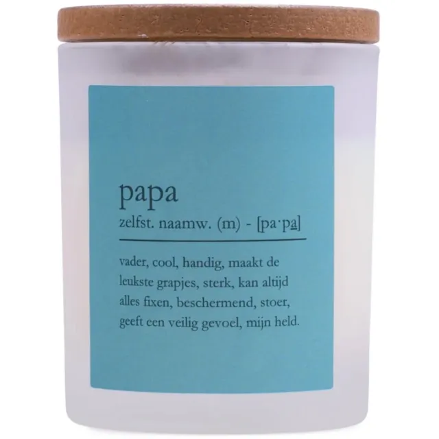 Le Bon Sens Bon Sens - Geurkaars - "Papa" - Salie & Zeezout Blauw
