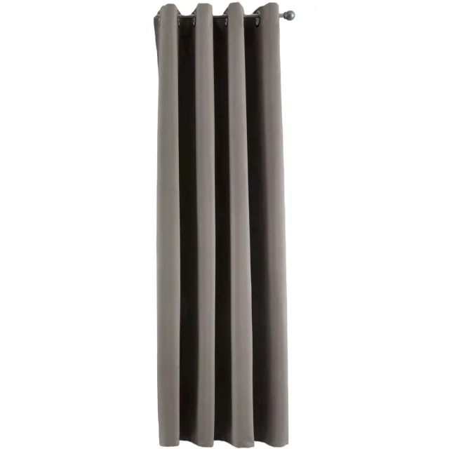 Famanu Thermo-gordijn in taupe van 160 x 140 cm, verduisterend en geluidsisolerend voor optimale privacy